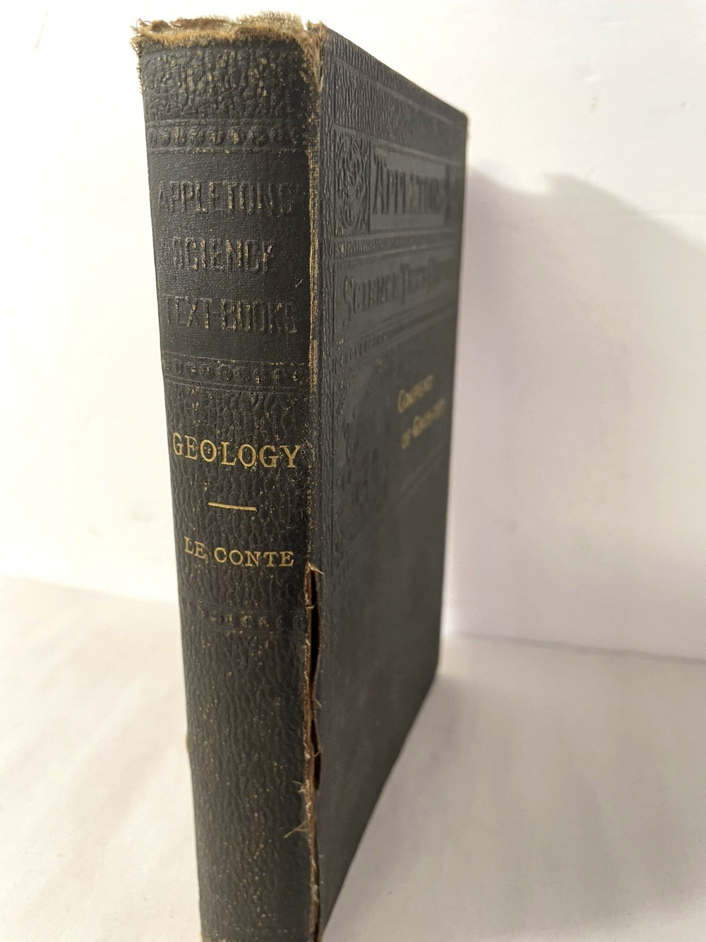 1887 Compend of Geology Joseph LeConte Appleton Science Textbook As Is